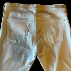 AG Adriano Goldschmied Women's Skinny Jeans White Size 29✨